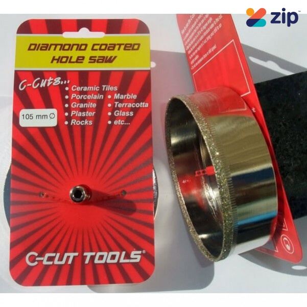C-CUT TOOLS DCHS105S - 105mm Diamond Coated Hole Saw Holesaws